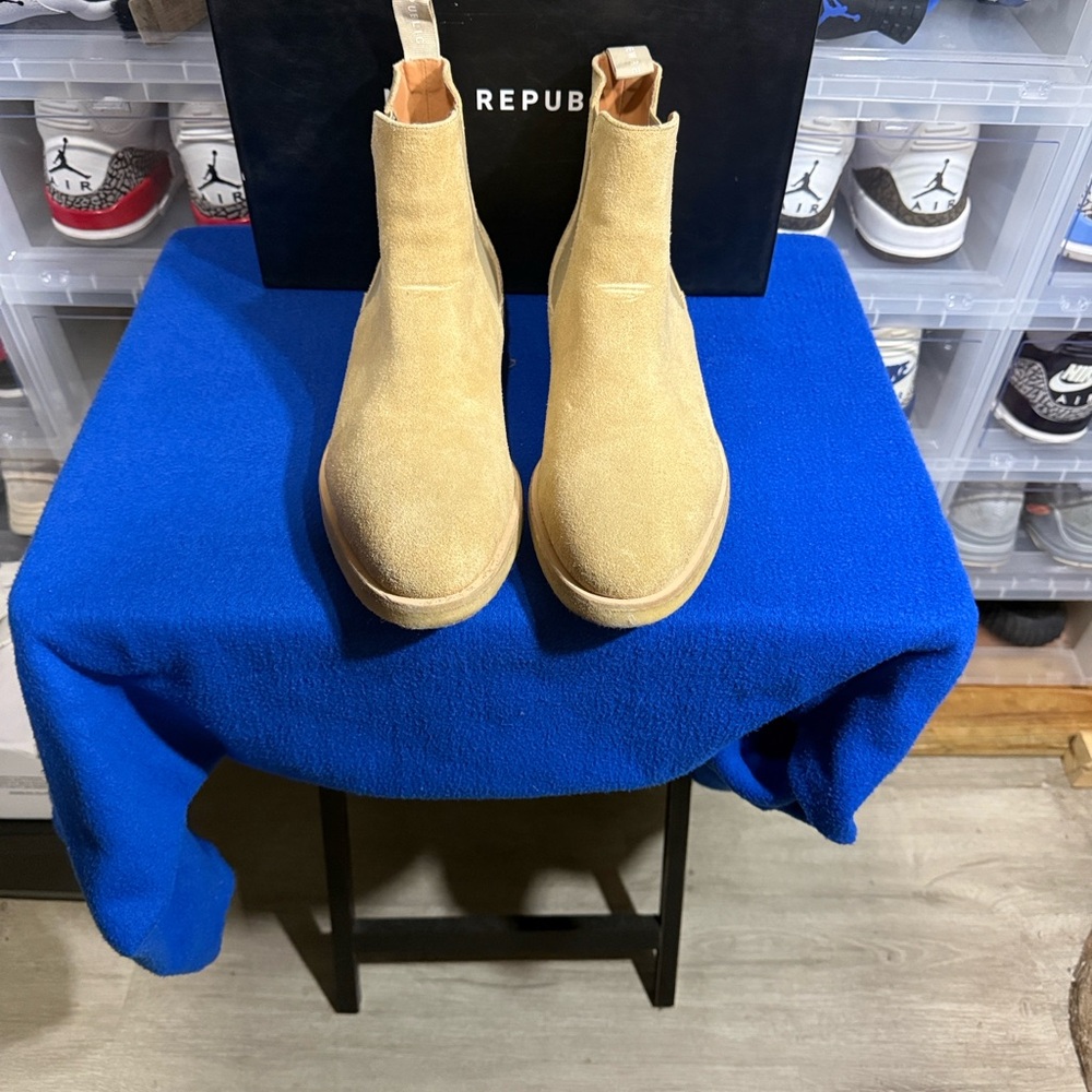 Republic Tan Suede Ankle Boots